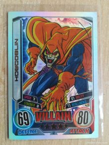 Trading Cards: Marvel Hero Attax Topps - Villano Nº 12 - Hobgoblin. Sin jugar.
